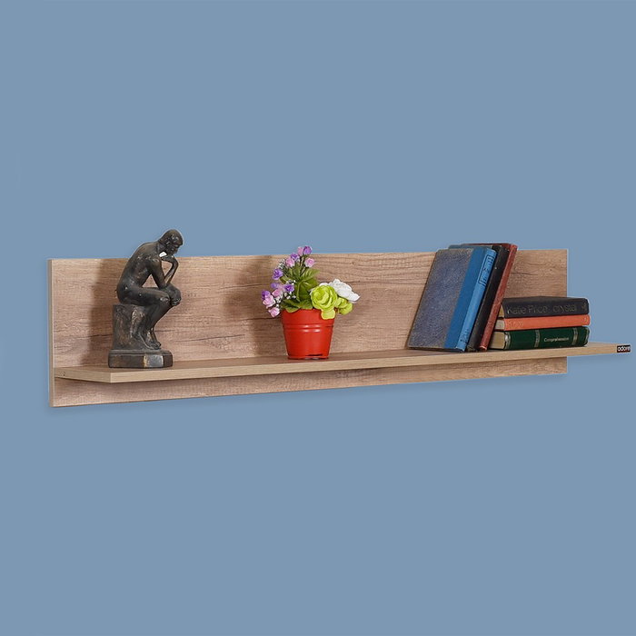 Hanah Home Raf-11-Tt-1 Estantería de Pared en Nogal Claro Hanah Home Raf-11-Tt-1 Estantería de Pared en Nogal Claro